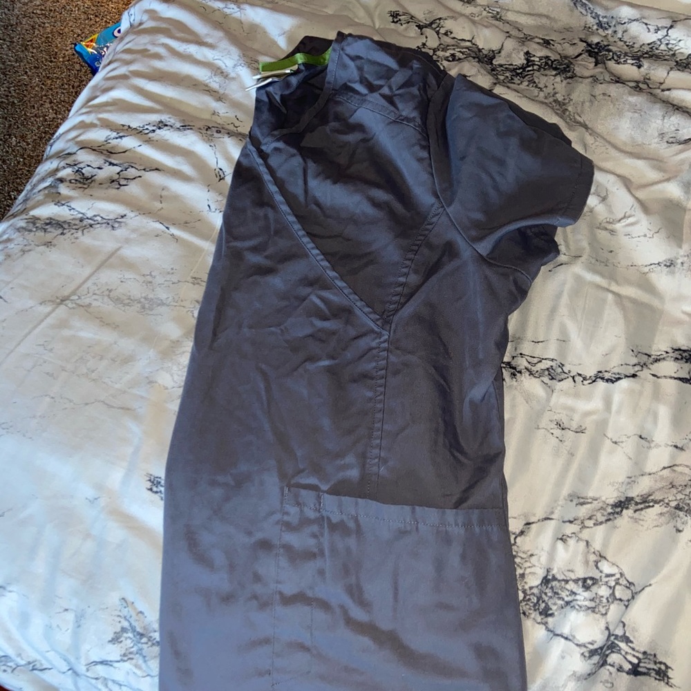 Gray Scrub Top